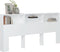 vidaXL - Hoofdbordkast - 220x19x103,5 - cm - wit
