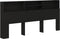 vidaXL - Hoofdbordkast - 220x19x103,5 - cm - zwart