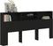 vidaXL - Hoofdbordkast - 220x19x103,5 - cm - zwart