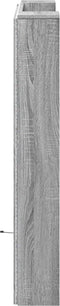 vidaXL - Hoofdbordkast - met - LED - 100x16,5x103,5 - cm - grijs - sonoma