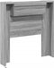 vidaXL - Hoofdbordkast - met - LED - 100x16,5x103,5 - cm - grijs - sonoma