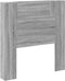 vidaXL - Hoofdbordkast - met - LED - 100x16,5x103,5 - cm - grijs - sonoma