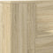 vidaXL - Hoofdbordkast - met - LED - 100x16,5x103,5 - cm - sonoma - eikenkleurig