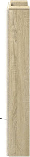 vidaXL - Hoofdbordkast - met - LED - 100x16,5x103,5 - cm - sonoma - eikenkleurig