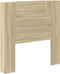 vidaXL - Hoofdbordkast - met - LED - 100x16,5x103,5 - cm - sonoma - eikenkleurig