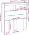 vidaXL - Hoofdbordkast - met - LED - 100x17x102 - cm - artisan - eikenkleurig