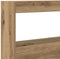 vidaXL - Hoofdbordkast - met - LED - 100x17x102 - cm - artisan - eikenkleurig