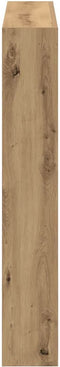 vidaXL - Hoofdbordkast - met - LED - 100x17x102 - cm - artisan - eikenkleurig