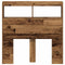 vidaXL - Hoofdbordkast - met - LED - 100x17x102 - cm - oud - hout