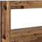 vidaXL - Hoofdbordkast - met - LED - 100x17x102 - cm - oud - hout