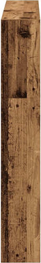 vidaXL - Hoofdbordkast - met - LED - 100x17x102 - cm - oud - hout