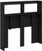 vidaXL - Hoofdbordkast - met - LED - 100x17x102 - cm - zwart - eikenkleurig
