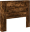 vidaXL - Hoofdbordkast - met - LED - 120x16,5x103,5 - cm - gerookt - eikenkleurig