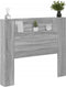 vidaXL - Hoofdbordkast - met - LED - 120x16,5x103,5 - cm - grijs - sonoma