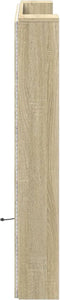 vidaXL - Hoofdbordkast - met - LED - 120x16,5x103,5 - cm - sonoma - eikenkleurig