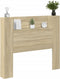 vidaXL - Hoofdbordkast - met - LED - 120x16,5x103,5 - cm - sonoma - eikenkleurig