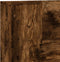 vidaXL - Hoofdbordkast - met - LED - 140x16,5x103,5 - cm - gerookt - eikenkleurig