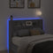 vidaXL - Hoofdbordkast - met - LED - 140x16,5x103,5 - cm - grijs - sonoma