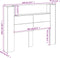 vidaXL - Hoofdbordkast - met - LED - 140x16,5x103,5 - cm - grijs - sonoma
