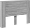 vidaXL - Hoofdbordkast - met - LED - 140x16,5x103,5 - cm - grijs - sonoma