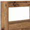 vidaXL - Hoofdbordkast - met - LED - 140x17x102 - cm - oud - hout