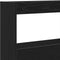 vidaXL - Hoofdbordkast - met - LED - 140x17x102 - cm - zwart - eikenkleurig