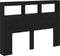 vidaXL - Hoofdbordkast - met - LED - 140x17x102 - cm - zwart - eikenkleurig