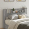 vidaXL - Hoofdbordkast - met - LED - 160x16,5x103,5 - cm - grijs - sonoma - eikenkleur