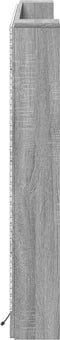 vidaXL - Hoofdbordkast - met - LED - 160x16,5x103,5 - cm - grijs - sonoma - eikenkleur