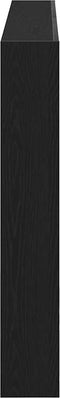 vidaXL - Hoofdbordkast - met - LED - 160x17x102 - cm - eikenkleurig - zwart