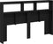 vidaXL - Hoofdbordkast - met - LED - 160x17x102 - cm - eikenkleurig - zwart
