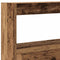 vidaXL - Hoofdbordkast - met - LED - 160x17x102 - cm - oud - hout