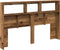 vidaXL - Hoofdbordkast - met - LED - 160x17x102 - cm - oud - hout