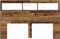vidaXL - Hoofdbordkast - met - LED - 160x17x102 - cm - oud - hout
