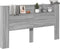 vidaXL - Hoofdbordkast - met - LED - 180x16,5x103,5 - cm - grijs - sonoma