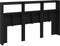 vidaXL - Hoofdbordkast - met - LED - 180x17x102 - cm - eikenkleurig - zwart