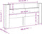 vidaXL - Hoofdbordkast - met - LED - 200x16,5x103,5 - cm - gerookt - eikenkleurig