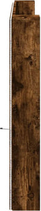 vidaXL - Hoofdbordkast - met - LED - 200x16,5x103,5 - cm - gerookt - eikenkleurig