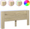 vidaXL - Hoofdbordkast - met - LED - 200x16,5x103,5 - cm - sonoma - eikenkleurig