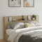 vidaXL - Hoofdbordkast - met - LED - 200x16,5x103,5 - cm - sonoma - eikenkleurig