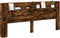 vidaXL - Hoofdbordkast - met - LED - 220x16,5x103,5 - cm - gerookt - eikenkleurig