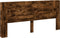 vidaXL - Hoofdbordkast - met - LED - 220x16,5x103,5 - cm - gerookt - eikenkleurig
