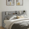 vidaXL - Hoofdbordkast - met - LED - 220x16,5x103,5 - cm - grijs - sonoma - eikenkleur