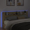 vidaXL - Hoofdbordkast - met - LED - 220x16,5x103,5 - cm - sonoma - eikenkleurig
