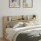 vidaXL - Hoofdbordkast - met - LED - 220x16,5x103,5 - cm - sonoma - eikenkleurig