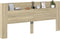 vidaXL - Hoofdbordkast - met - LED - 220x16,5x103,5 - cm - sonoma - eikenkleurig