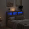 vidaXL - Hoofdbordkast - met - LED - artisan - 140x17x102 - cm - eikenkleurig