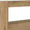 vidaXL - Hoofdbordkast - met - LED - artisan - 140x17x102 - cm - eikenkleurig