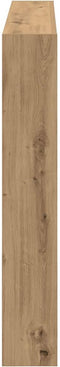 vidaXL - Hoofdbordkast - met - LED - artisan - 140x17x102 - cm - eikenkleurig