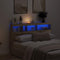 vidaXL - Hoofdbordkast - met - LED - artisan - 160x17x102 - cm - eikenkleurig